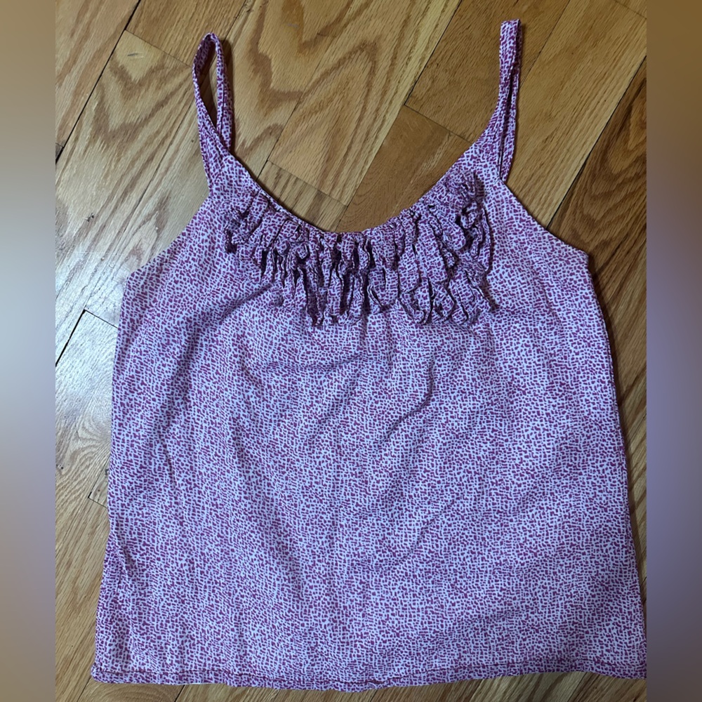 LOFT Pink Patterned Camisole